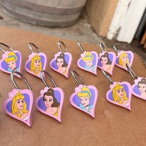 Disney Princess Heart-Shaped Curtain Hooks